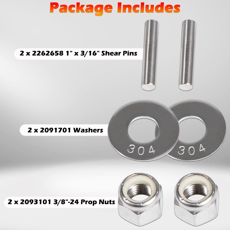 Bonbo MKP-34 Prop & Nut Kit E Perfectly Fits for Minn Kota Trolling Motor MKP-33 MKP-38 Propellers, Including Prop Nuts & Washers 1865019 - Image 5